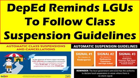 EXPLAINER: Class Suspension Guidelines from DepEd .